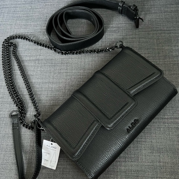 NWT ALDO FLAP CROSSBODY SHOULDER BAG POUCH FANNY BELT BAG PURSE 3 IN 1 - Picture 1 of 12
